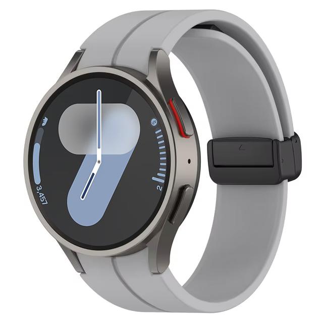Ремешок для Samsung Watch 6 ремешок 7/4/5/5 Pro/4 6 classic 44мм 40мм Без зазоров Магнитный ремень Силиконовый браслет correa Galaxy Watch 7