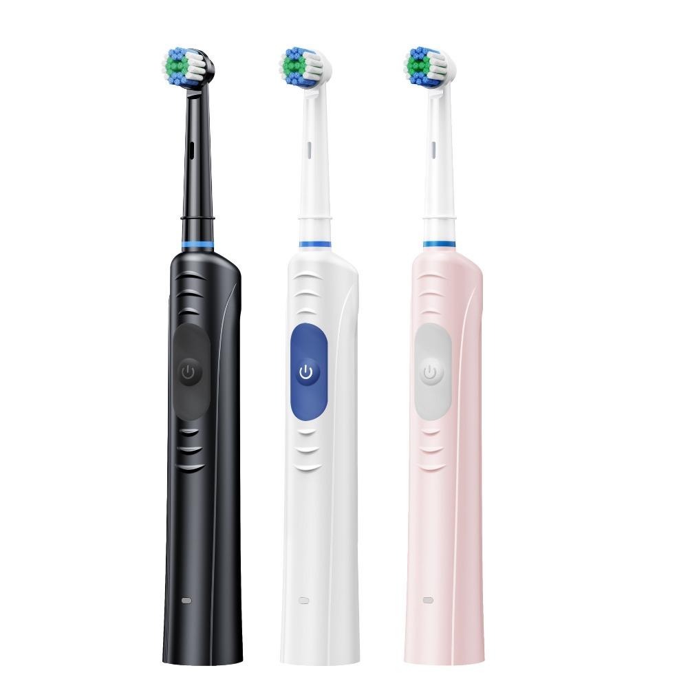 Electric Toothbrush Rotary Rechargeable Electric Toothbrush for Adults Rotating Electric Toothbrushes with 4 Soft Brush Heads