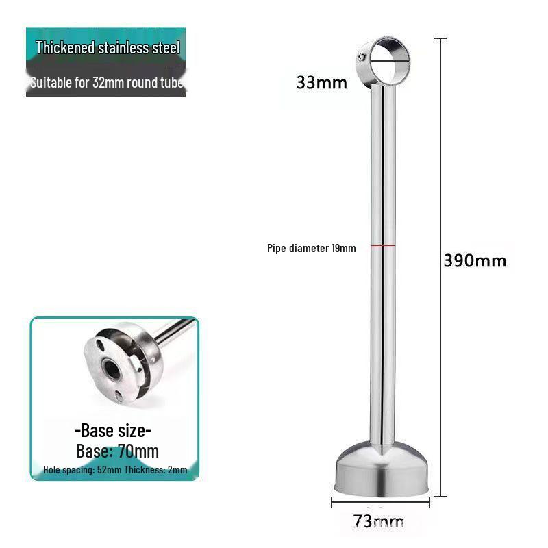 Очень длинный кронштейн для сушки из нержавеющей стали для потолочного крепления.