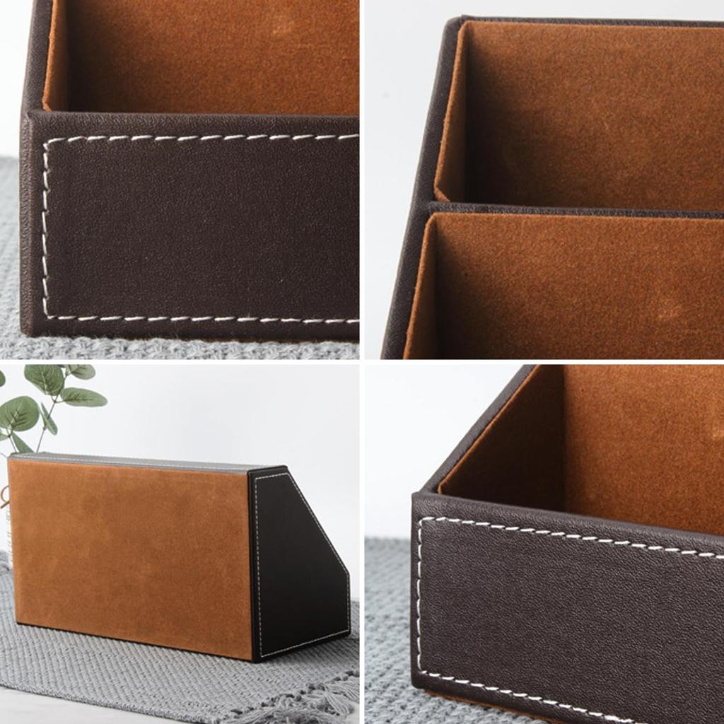 Органайзер для стола с держателем для пульта, подставкой для карандашей и ящиком для хранения (черный) - NYANDELMO ND-0071-R20-BK