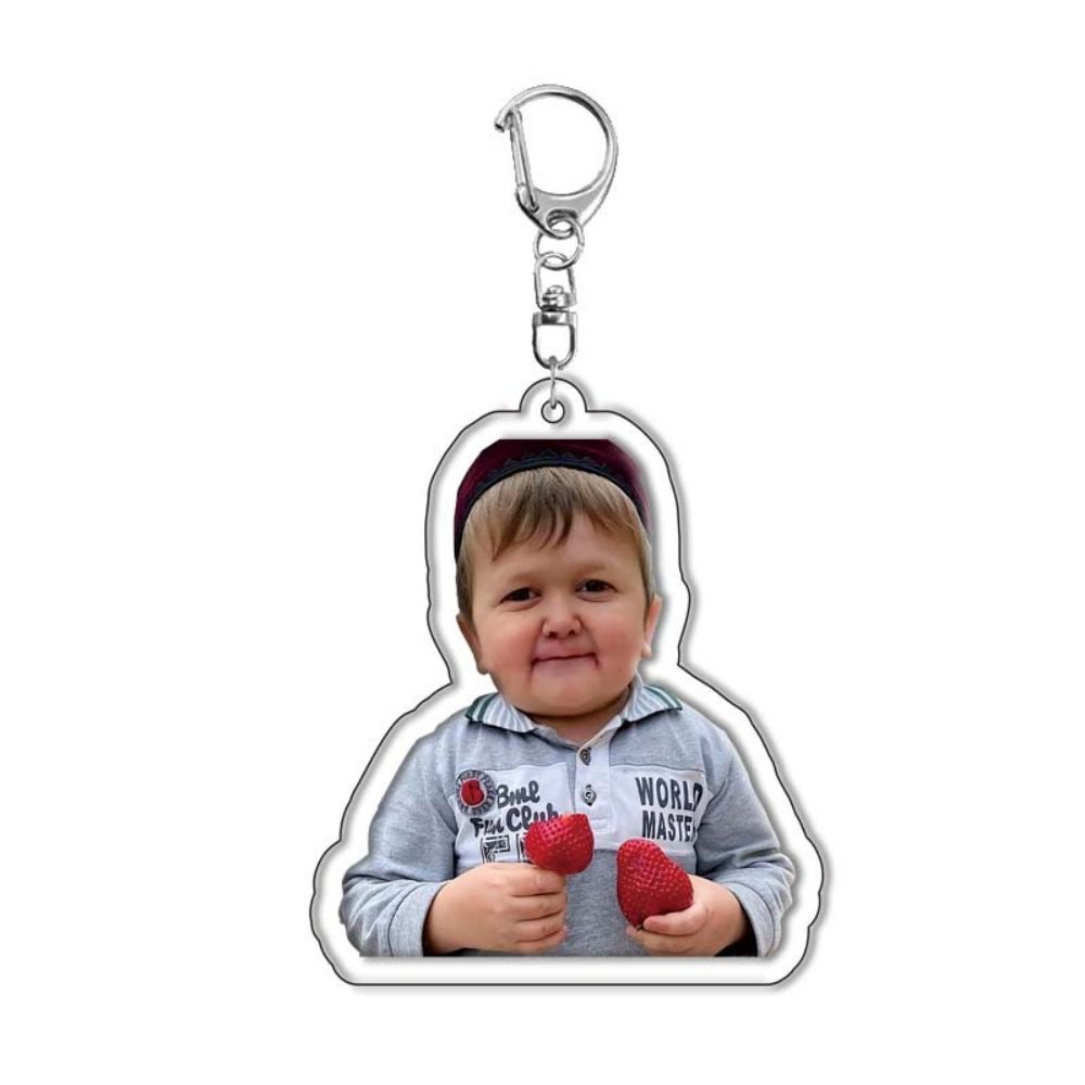 Magomedov Hasbulla Magomedov Keychain Hasbulla Meme Acrylic Keyring Bag Accessories Fans Gifts