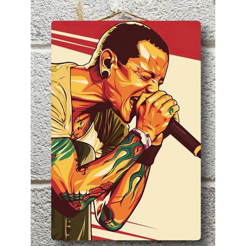 Металлическая табличка Linkin Park, Винтажный постер группы, Настенное искусство