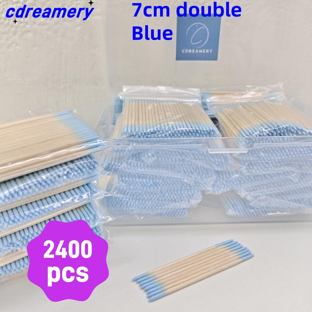 100/2400/5000pcs Double Side Wood Cotton Swab Eyelash Sticks Cleaning Swabs Nails Ear Toothpicks Tattoo clean,Tattoo Accessories