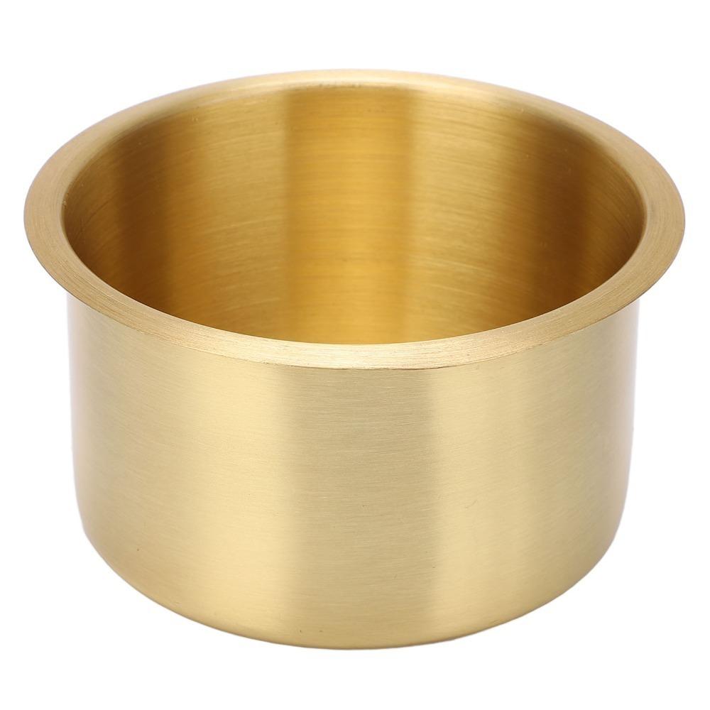 Stainless Steel Drink Bottle Stand Brass Plating Bottle Mount Universal Cup Holder Yacht