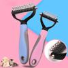 Hair Removal Comb for Dogs Cat Pets Fur Knot Cutter Dog Double Sided Pet Grooming Tool for Matted Long Hair Curly Pet Supply