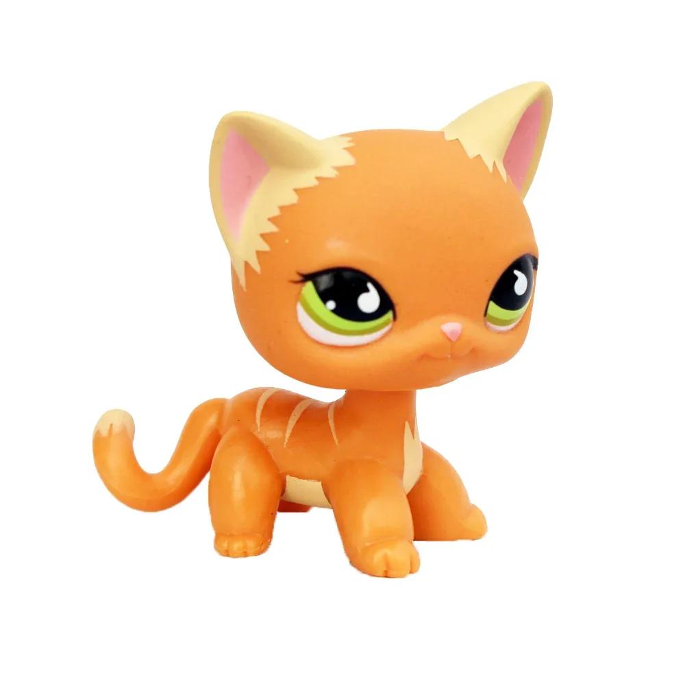 Редкая игрушка Littlest Pet Shop Lps Мини-подставки Котенок с короткой шерстью Старые фигурки Коллекция Al Игрушка на пружинке