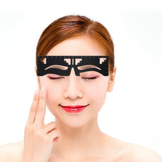 Измерительный инструмент с трехточечным позиционированием, профессиональная измерительная линейка для микроблейдинга из нержавеющей стали, бровей