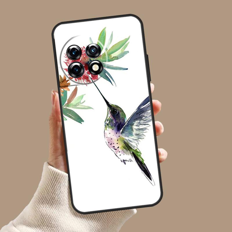 Чехол 'Колибри и Цветы' Для OnePlus Nord CE 5 2 3 4 Lite N30 OnePlus 13 11 12 15 13T 13R 10T 12R 9 10 Pro Обложка