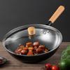 MeiChu Carbonized Fine Cast Iron Non-stick Wok