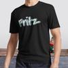 Новая футболка Синяя надпись Fritz в стиле граффити Активный логотип Футболка Смешная Размер от S до 5XL