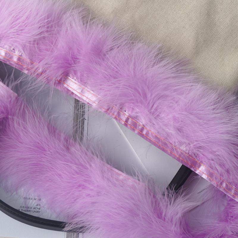 Цвет Кровеносный Сосуд Флис Перо Ткань Края Тканевая Полоска Флисовая Ткань Пояс Одежда Аксессуары Сделай Сам Автомобильный Противоскользящий Коврик Декоративный Материал