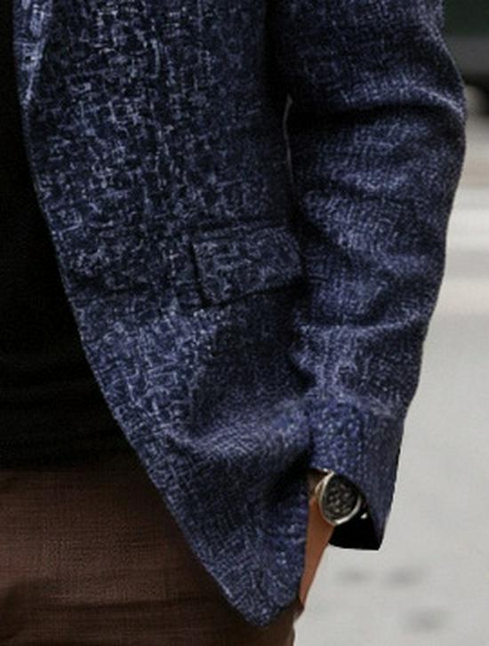 Мужской тонкий однобортный повседневный блейзер 2025 - Весна/Осень, Не требующий глажки