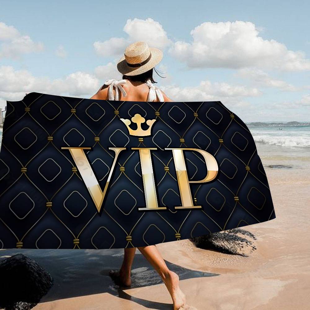 Лазерный VIP пляжное полотенце Цветные банные полотенца для девочки Микрофибра Быстросохнущее Индивидуальное Без песка Пляж Йога Спа Тренажерный зал Бассейн