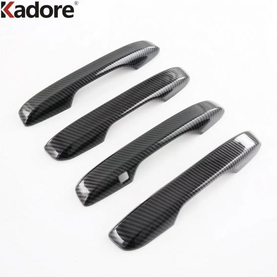 For Honda CRV CR-V 2024 2025 Carbon Fiber Car Door Handle Cover Trim Side Door Handles Catch Cap Overlay Accessories