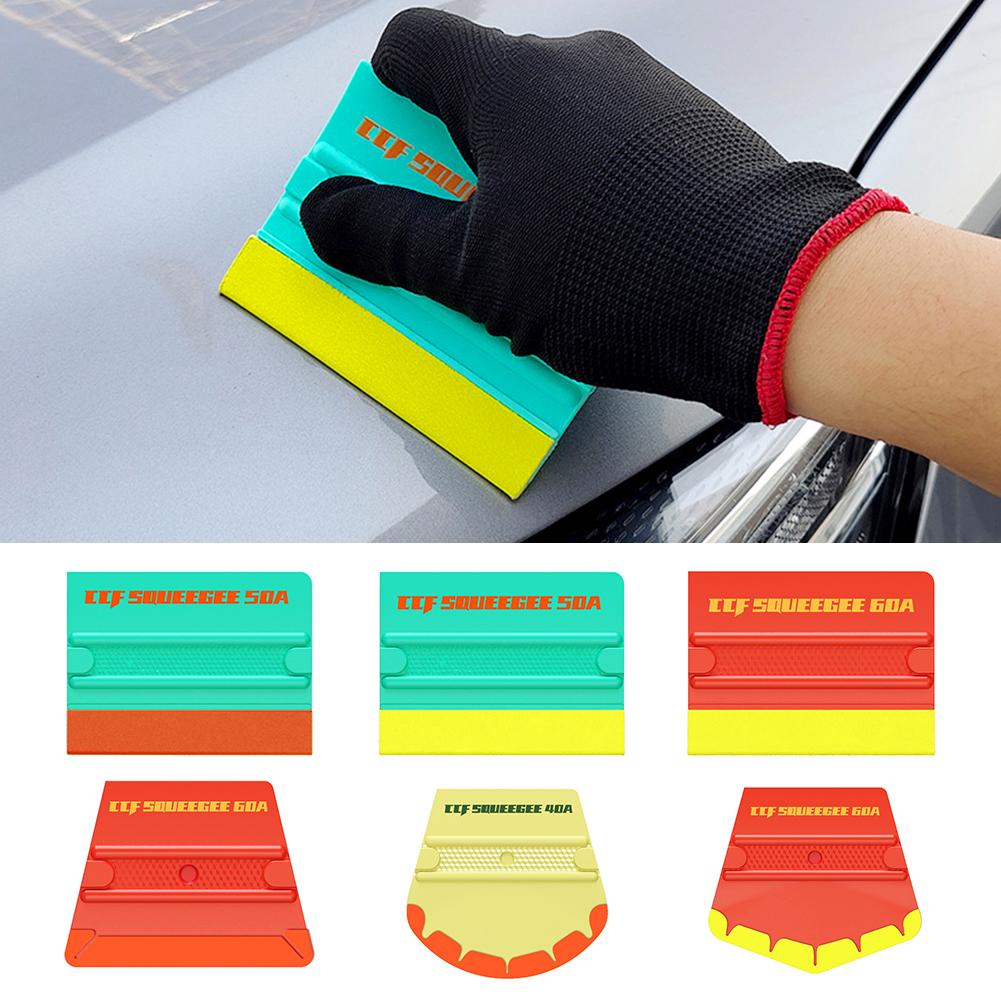 1PC Car Film Squeegee Dual-Blade Magnetic Color Change Film Tucking Edge Sealing Bubble Removal Tool