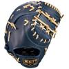 ZETT Youth Softball First Base Zero One Brown BJFB71513F Mitt, Stage, Navy/P (2932),