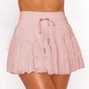 Women's Pleated 2 In 1 Shorts-Skirt Lace Up Anti Exposure Mini Skirt Spring Summer Fitness Tennis Half Skirt