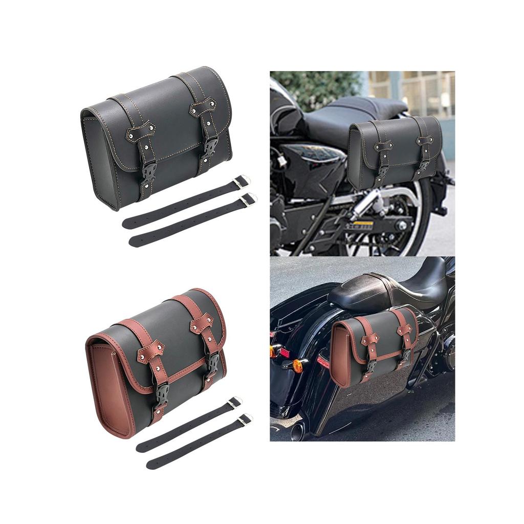Generic Motorcycle Tool Bag Fork Bag Easy to Install Motorbike Saddle Bag