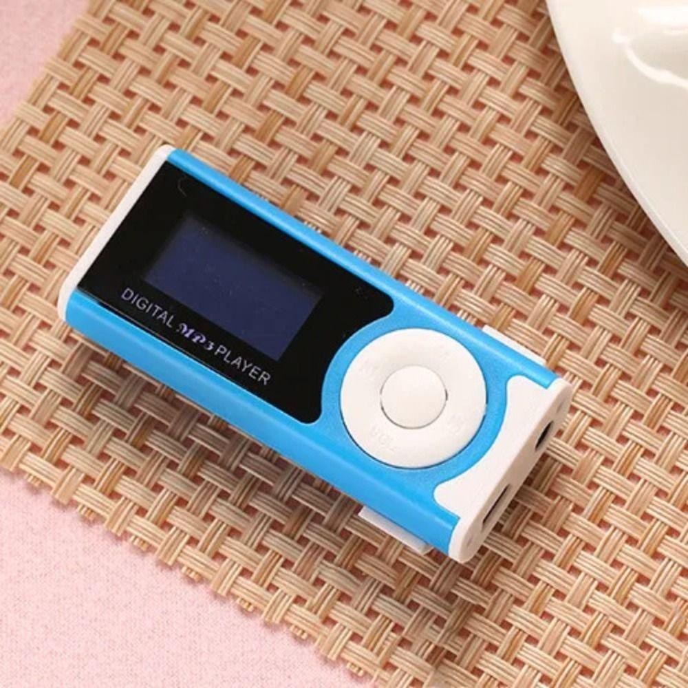 Lossless Sound Portable Mini MP3 Player Metal Clip Card Slot USB MP3 Music Players with LCD Screen Touch Keys Student Walkman
