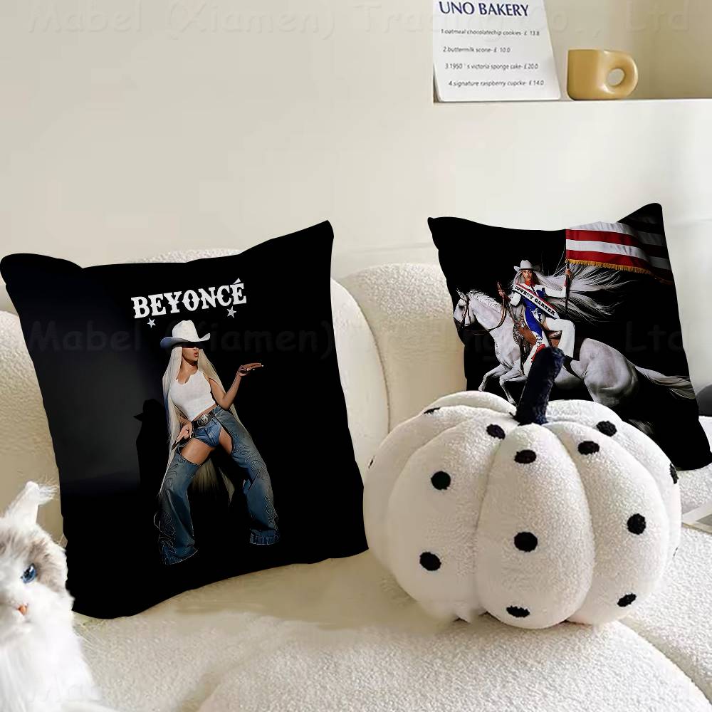 BBeyonce Cowboy Singer Personalized Pillow Dust Cover Bedroom Kids Party Decoration Pillowcase Birthday Children Gift