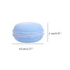 18 Pieces Compact Macaron Jewelry Holder Storage Box Macaron Jewelry Box Plastic Material Great for Travel and Home Use
