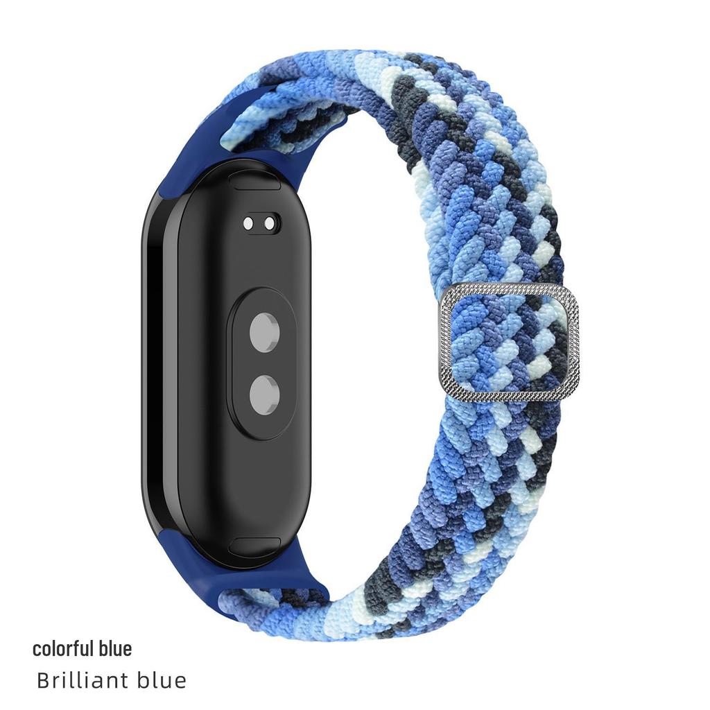 Регулируемый плетеный ремешок для Xiaomi Band 8/9 - Совместимый сменный браслет-ремешок для Mi Watch 3/4/5/6/7/8