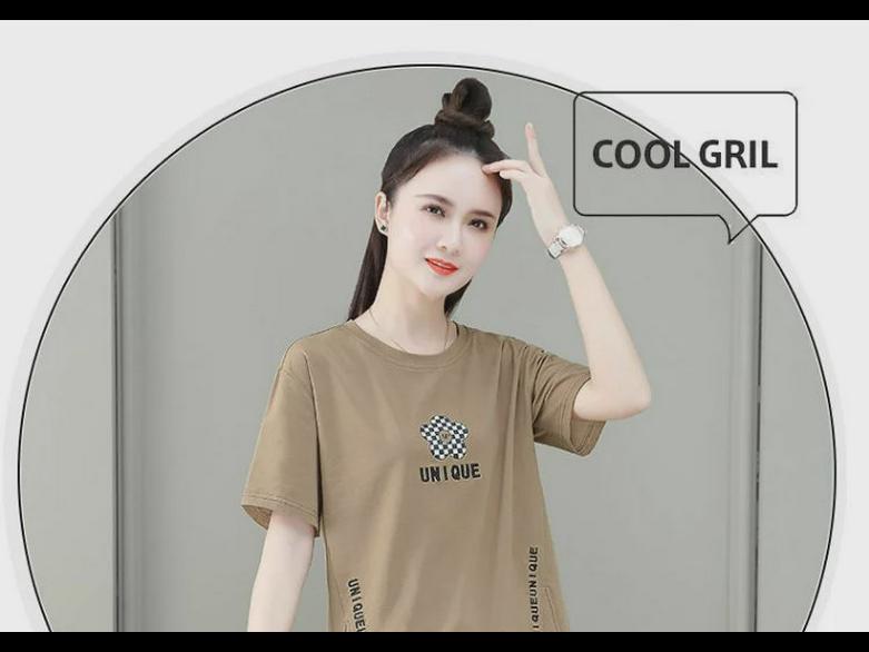 Женские футболки с короткими рукавами и асимметричным принтом 2025 года, лето