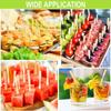 200 Pieces Mini Size Disposable Fruit Fork Bamboo Fruit Picks Portable Appetizer Forks  Restaurant
