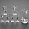 7pcs Wine Glasses  Set 100ml Wine Dispenser + 6pcs SGlass 10ml/12ml/15ml Transparent Cups Set with Gift Box Drinkware Cups