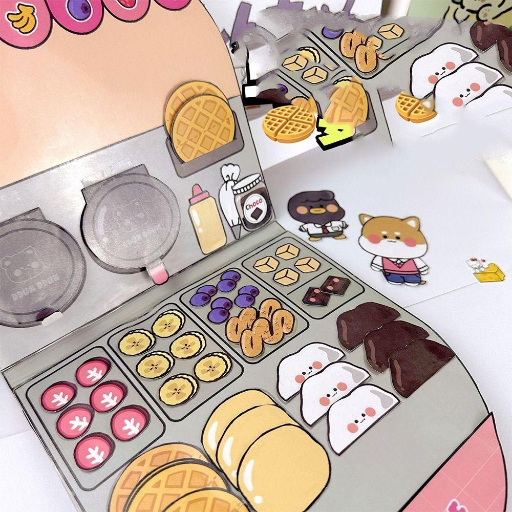 Homemade Waffle Knead Quiet Book Beanie Book Material Pack Nail Shop Quiet Book Birthday Gift