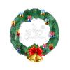 Yousheng Christmas Window Clings Large Christmas Wreath Decals with Bow Bells Balls Xmas Static Stickers for Glass Holiday Home Office Stores Decor