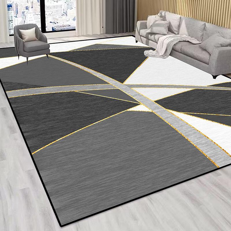Современный геометрический большой ковер для гостиной красного цвета, украшение дома, коврики для дивана и стола, большие мягкие моющиеся ковры для спальни