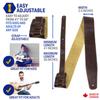 African Leather Guitar Strap CHOCOLATE Perri's AFR25-6875