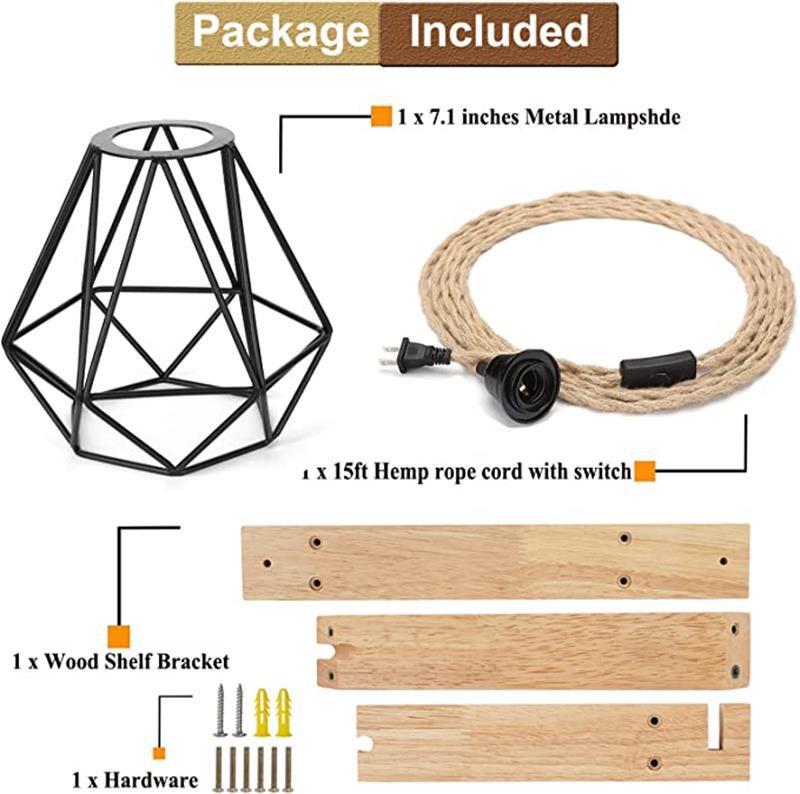 Популярный американский ретро настенный светильник Cross-border Iron Art персонализированный домашний светильник для спальни, гостиной, кабинета, дверные передние лампы Популярный продукт