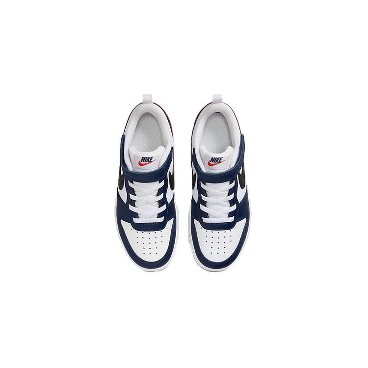 Nike Court Borough Low 2 PS Белый Темно-синий Черный Красный DO7447-101