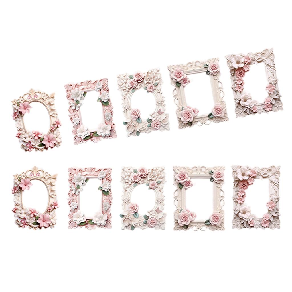 10 листов Винтажные тисненые вырезанные рамочные коллажные карточки Скрапбукинг фон Коллажная бумага для ведения журнала Бумажное рукоделие