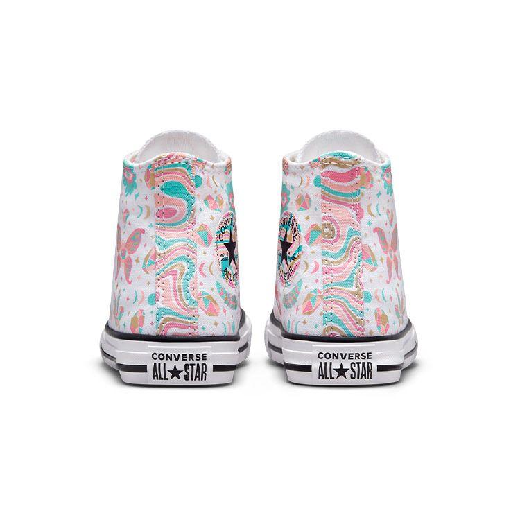 Converse All Star Comfortable Lightweight Durable High-Top Canvas Shoes Kids Sneakers White Green Pink A00926C