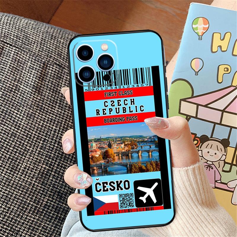 Czech Republic Czech Flag Phone Case For iPhone 15 14 16 Pro Max 11 12 13 Pro Max Mini XR 16e 16 15 Plus Bumper Cover
