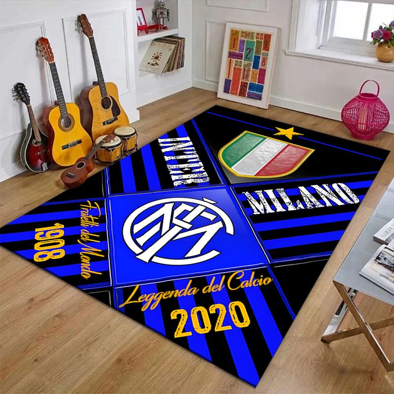 I-Internazionale MilanoPrinted Area Rug Carpet for Bedroom Living Room Home Decor Rugs Mat Non Slip Mat Rug for Bedside