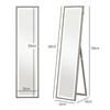 LED Full-Length Mirror, 40 x 160 cm, Touch Control, Dimmable, 3 Colors, Grey