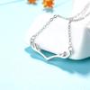 Ожерелье с оленем из стерлингового серебра S925 One Deer Has You Простая мода в корейском стиле Темпераментная дикая ключичная цепочка из серебра Аксессуары Ювелирные изделия