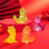 Cute Semi-transparent Lucky Dragon Resin Figurine Desk Ornament Blind Box Accessory