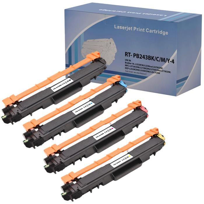 Toner Cartridge - Brother - TN247/TN243 - 4 Pack - Black, Cyan, Magenta, Yellow