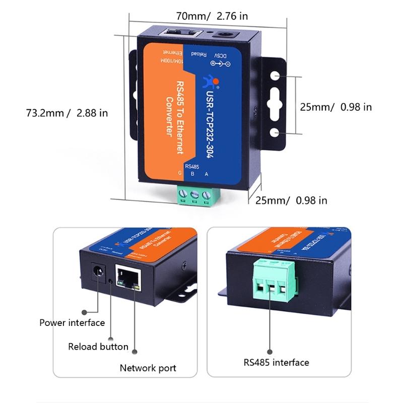 Efficient RS485 Serials To Ethernet Adapter For Industrial Automation And Device Networking