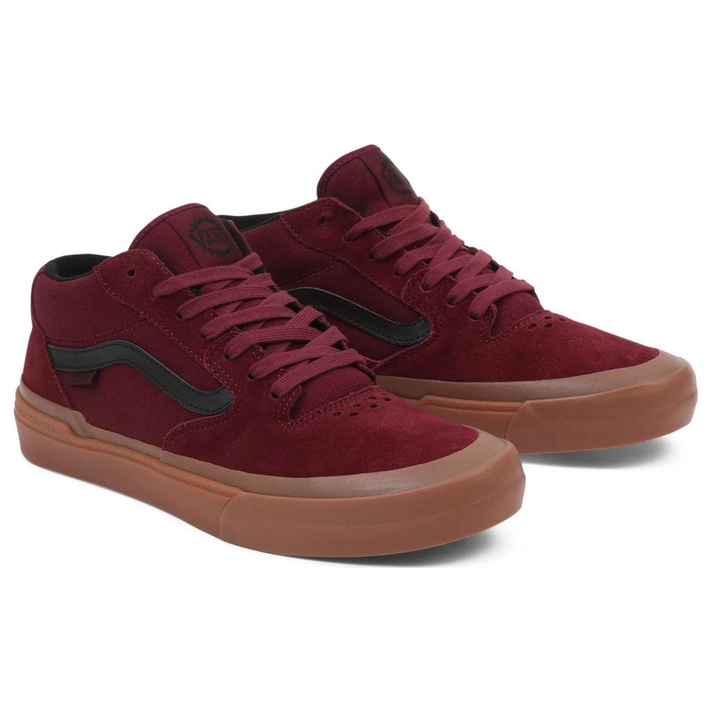 Vans Bmx Style 114 Casual Low Top Skate Shoes Unisex Sneakers Red Brown Black VN0A4BXLK10