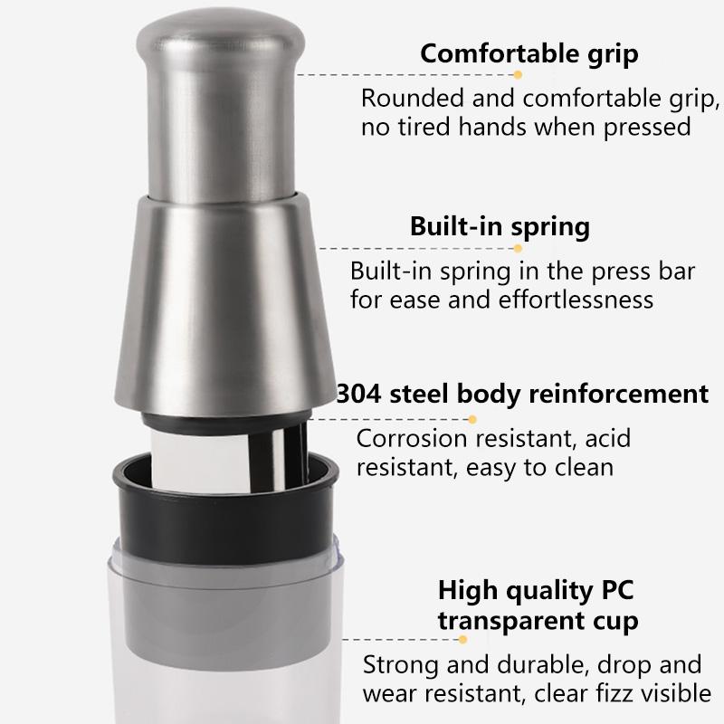 Garlic Press Crusher Mincer Kitchen Stainless Steel Garlic Smasher Squeezer Manual Press Grinding Tool Kitchen Accessories