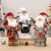 Santa Clause Ornament 12Inch High Santa Figure Christmas Decoration For Mantles Shelf Desktop Display Indoor and Outdoor