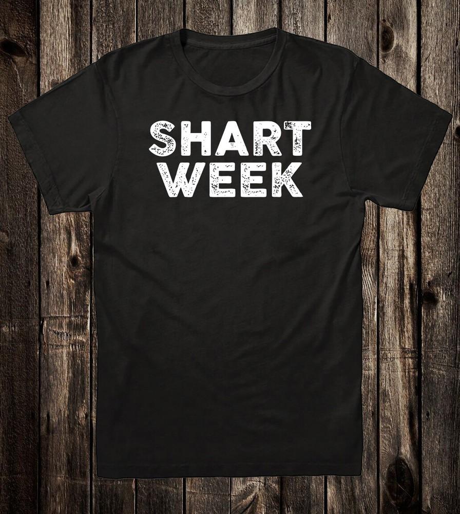 Novelty Parody Tee T shirt 100% Cotton Shark SHART WEEK Unisex T-Shirt