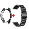 Ремешок+Чехол для Samsung Galaxy Watch 6 5 4 44мм 40мм Classic 46мм 42мм Браслет из нержавеющей стали Ремешок для Galaxy Watch 3 5 Pro 41 45мм