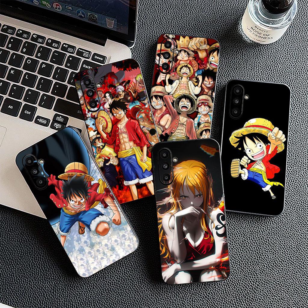 Чехол для телефона Samsung Galaxy S22 S21 S20 FE Ultra Plus A07 A17 A15 A16 A25 A57 A37 Case One Pieces Luffy Roronoa Zoro Nami